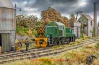 1414 Heljan Class 14 Diesel Locomotive number 21 - Industrial Green Buckminster Quarries